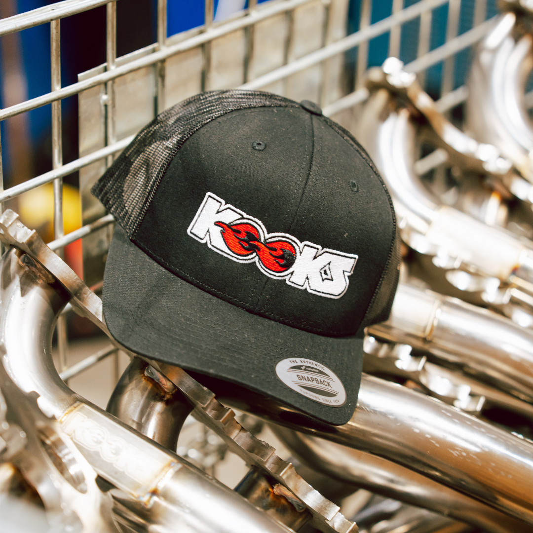 KOOKS Black Snapback - White Logo Hat