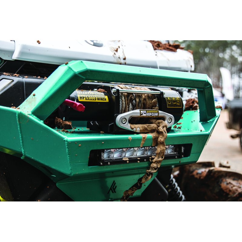 QuadBoss 608851 5000 lb Winch with Synthetic Rope for Powersports Vehicles