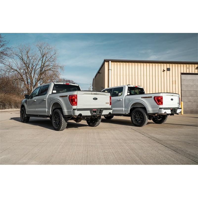 Corsa 2022-2024 2023 Ford F-150 SuperCrew/5.5ft Bed 5.0L V8 Xtreme Cat-Back Dual Rear Exit-BlackPVD