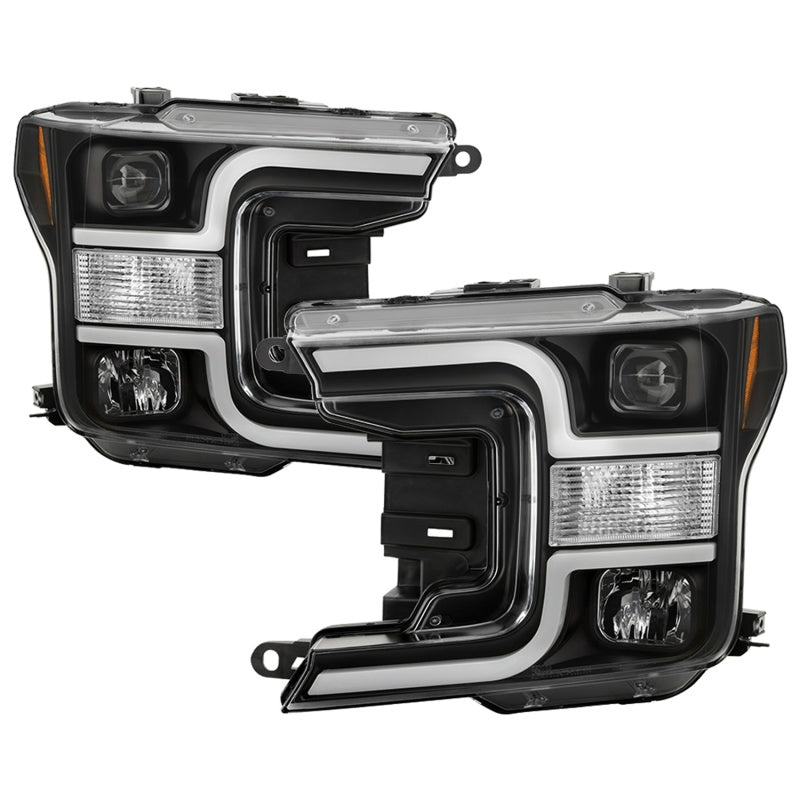 Spyder 18-19 Ford F-150 Projector Headlights - Halogen Model Only - Black PRO-YD-FF15018-LB-BK-SR1 Performance