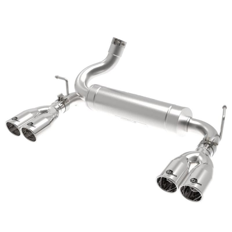 aFe Rebel Series 2.5in 409 SS Axle-Back Exhaust Polished 07-18 Jeep Wrangler (JK) V6-3.6L/3.8L-SR1 Performance
