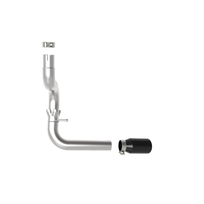 aFe 20-21 Jeep Wrangler Large Bore-HD 3in 304 Stainless Steel DPF-Back Exhaust System - Black Tip-SR1 Performance