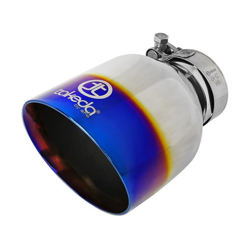 aFe POWER Takeda 2021 Toyota Supra 2.0L (t) 2.5in-3in 304 SS CB Exhaust w/ Blue Tips-SR1 Performance