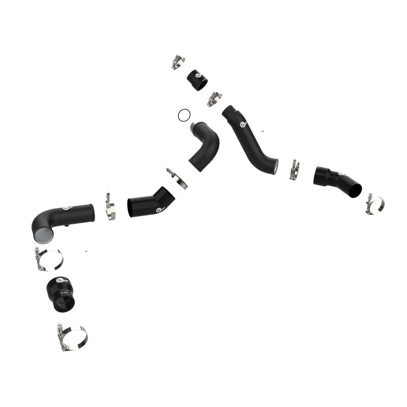 aFe 16-19 RAM 1500 V6 3.0L (TD) BladeRunner 3in Aluminum Hot & Cold Charge Pipe Kit - Black-SR1 Performance