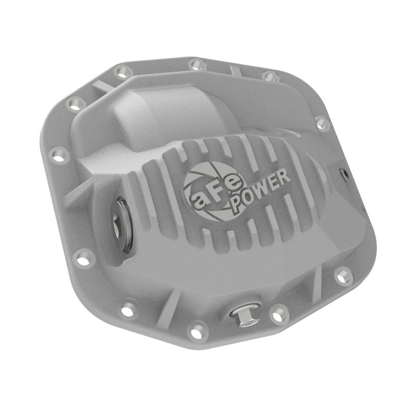 aFe Street Series Front Differential Cover Raw 2018+ Jeep Wrangler (JL) V6 3.6L (Dana M186)