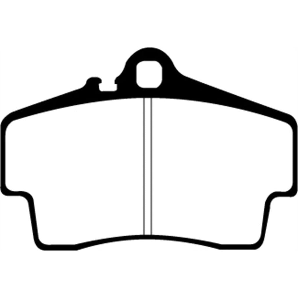 EBC Redstuff Ceramic Low Dust Rear Brake Pads for Porsche 911 and Boxster (996)