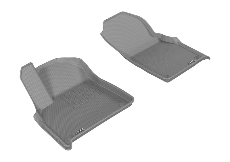 3D MAXpider 2017-2020 Audi Q7/Q8 Kagu 1st Row Floormat - Gray-SR1 Performance