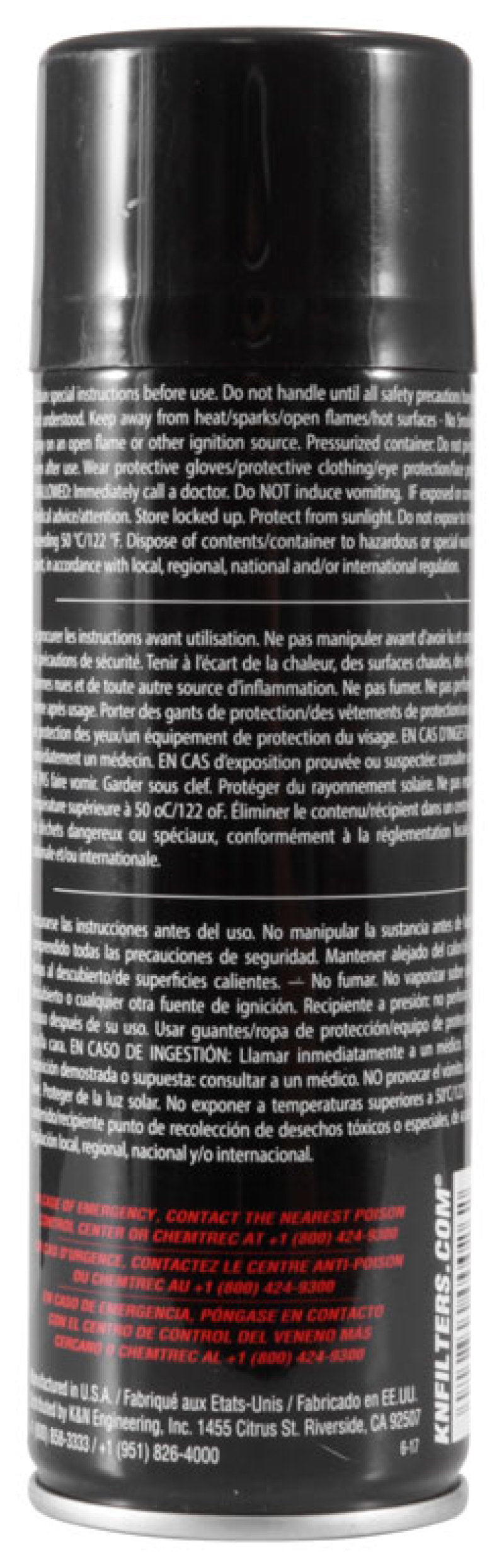 K&N 6.5 OZ Aerosol Spray Air Filter Oil-SR1 Performance