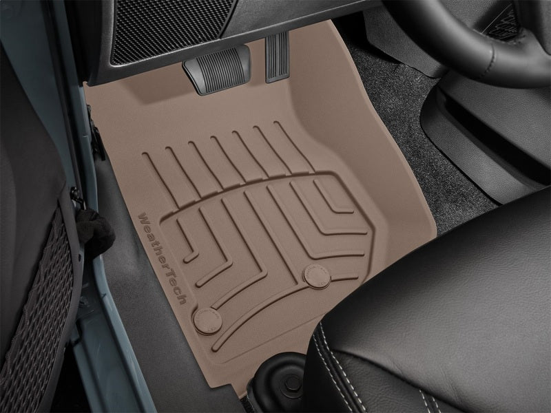 WeatherTech 14-17 Jeep Wrangler Front FloorLiner HP in Tan, Part #455731IM