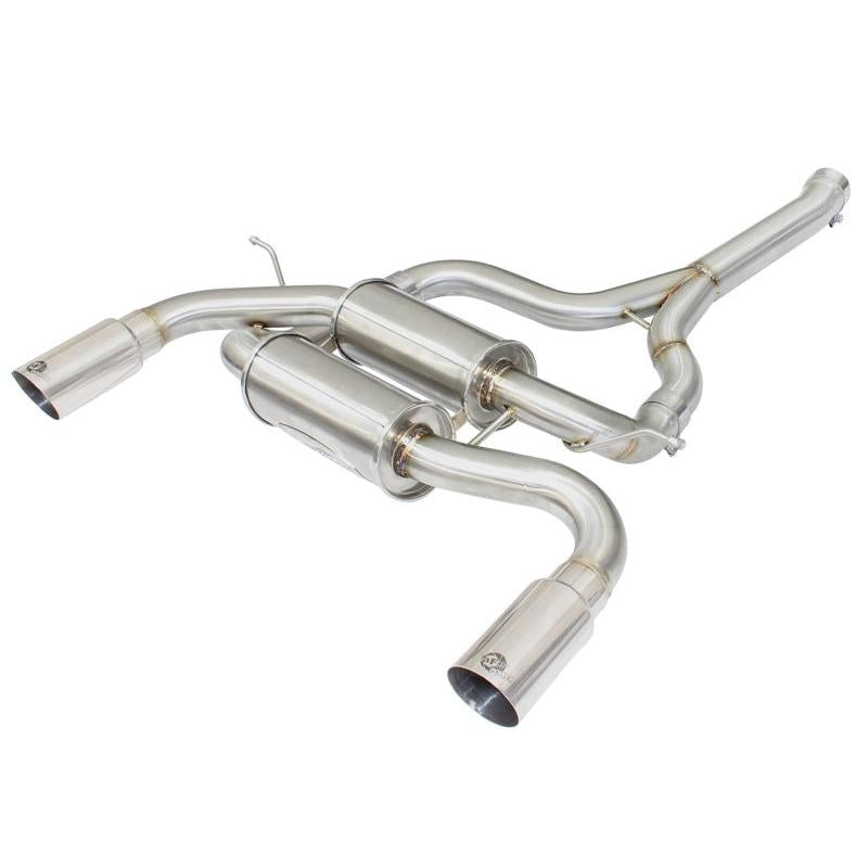 aFe MACHForce XP SS-304 Polish Tip 2.5in Dia Axle Back Exhaust 12-15 BMW 335i (F30) 3.0L (t)-SR1 Performance