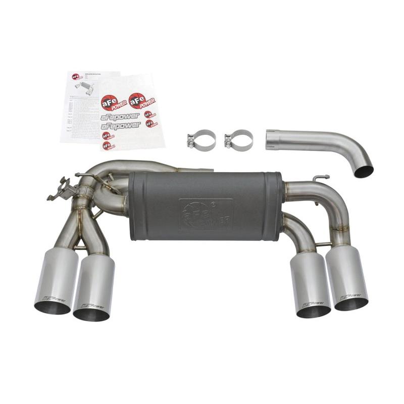 aFe MACHForce XP 3in - 2 1/2in Axle Back 304SS Exhaust w/ Polished Tips 16-17 BMW M2 (f87)-SR1 Performance