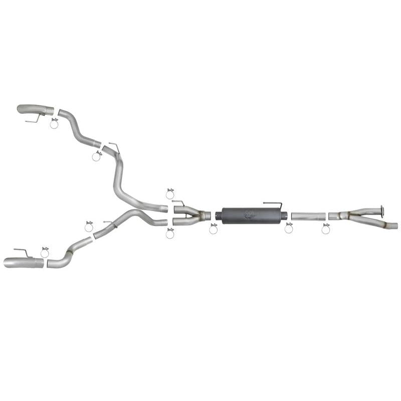 aFe MACH Force-Xp Cat-Back Exhaust w/Dual Hi-Tuck Tips 17-18 Ford F-150 Raptor V6-3.5L (tt)-SR1 Performance