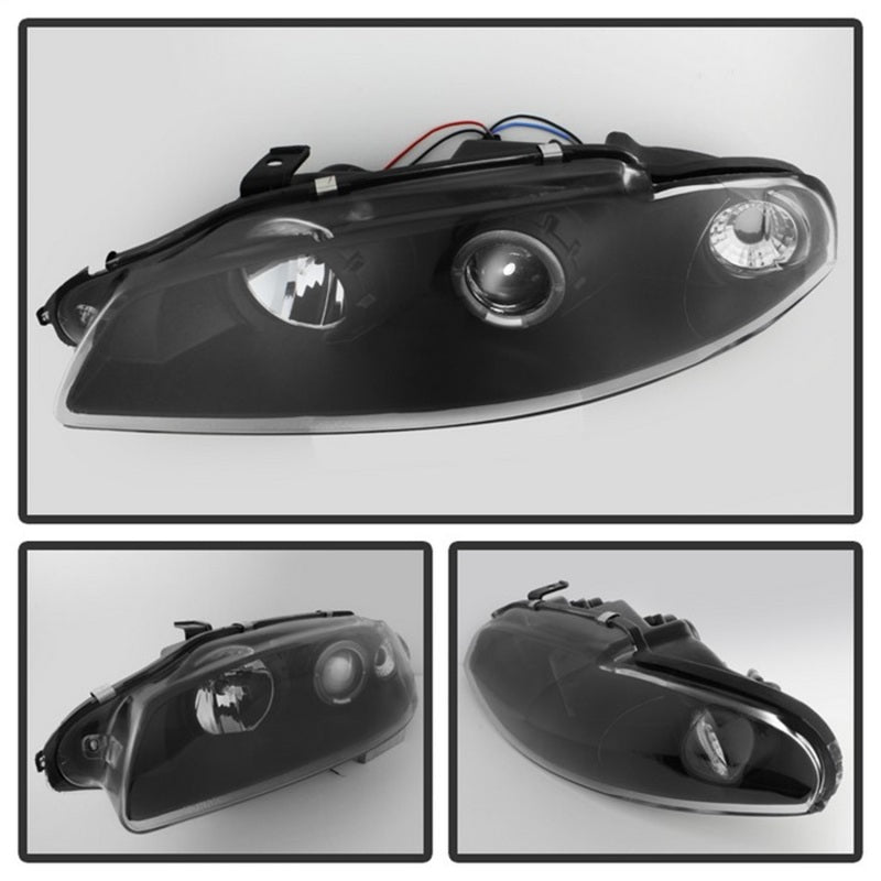 Spyder Mitsubishi Eclipse 97-99 Projector Headlights LED Halo Black High H1 Low H1 PRO-YD-ME97-HL-BK-SR1 Performance