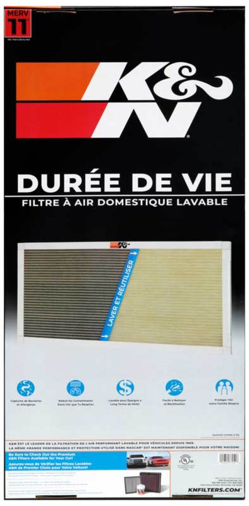 K&N HVAC Filter - 14 x 30 x 1-SR1 Performance