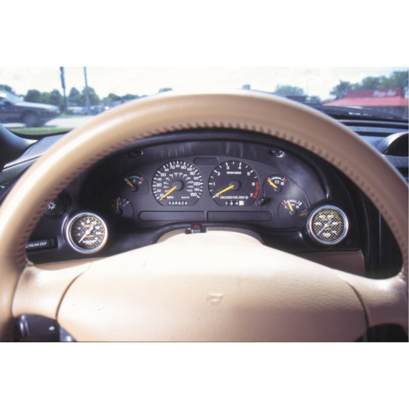 Autometer 94-00 Ford Mustang 52mm Black Dual Instrument Cluster Bezel-SR1 Performance