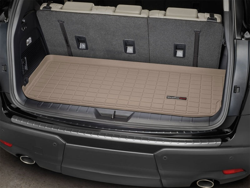 WeatherTech 2019+ Subaru Ascent Cargo Liner in Tan - Complete Trunk Protection with Raised Lip and Textured Finish