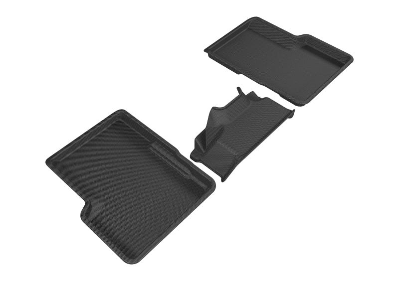 3D MAXpider 2015-2020 Jeep Renegade Kagu 2nd Row Floormats - Black-SR1 Performance
