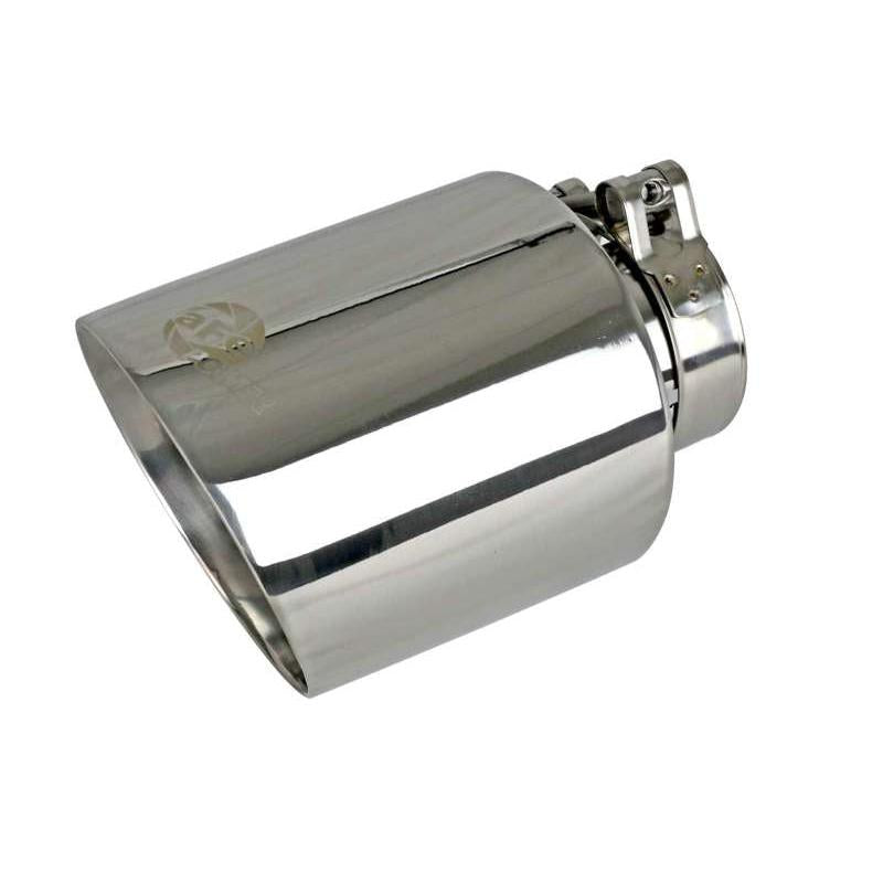 aFe MACH Force-Xp 2-1/2in 304 SS Clamp-On Exhaust Tip 2.5in In / 4.5in Out / 7in.L - Polished-SR1 Performance