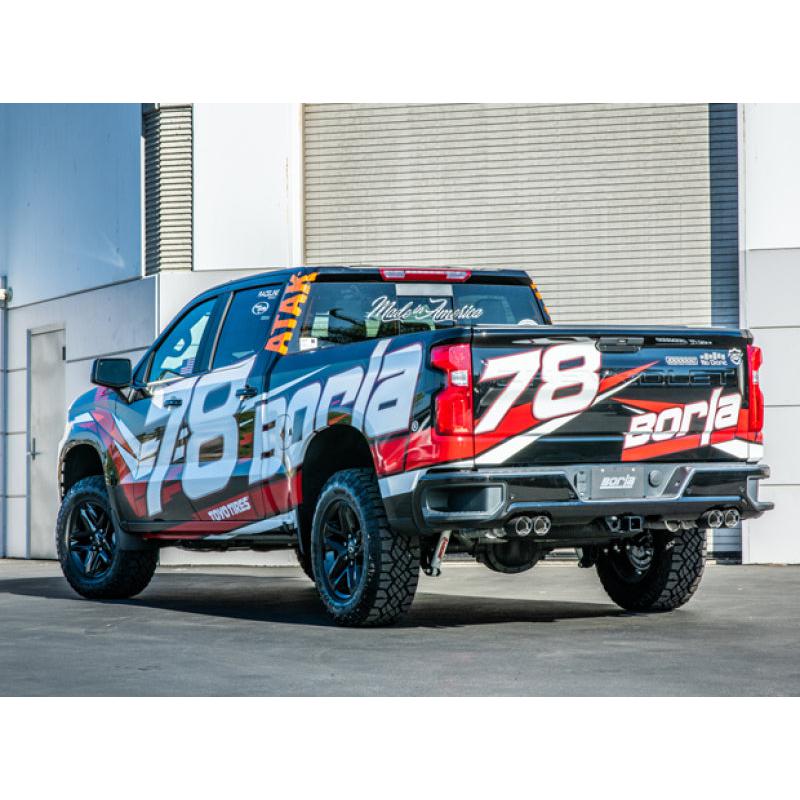 Borla 19 Chevrolet Silverado/GMC Sierra 1500 6.2L SS (S-Type) Catback Exhaust - Carbon Fiber Tips-SR1 Performance