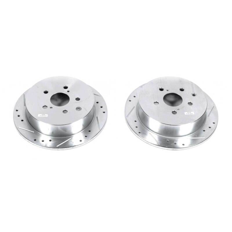 Power Stop 10-15 Lexus RX350 Rear Evolution Drilled & Slotted Rotors - Pair-SR1 Performance