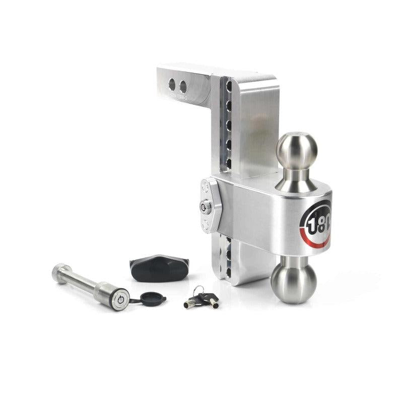 Weigh Safe 180 Hitch with 8-inch Drop and 2-inch Shank for 10K/12.5K GTWR - Aluminum Construction