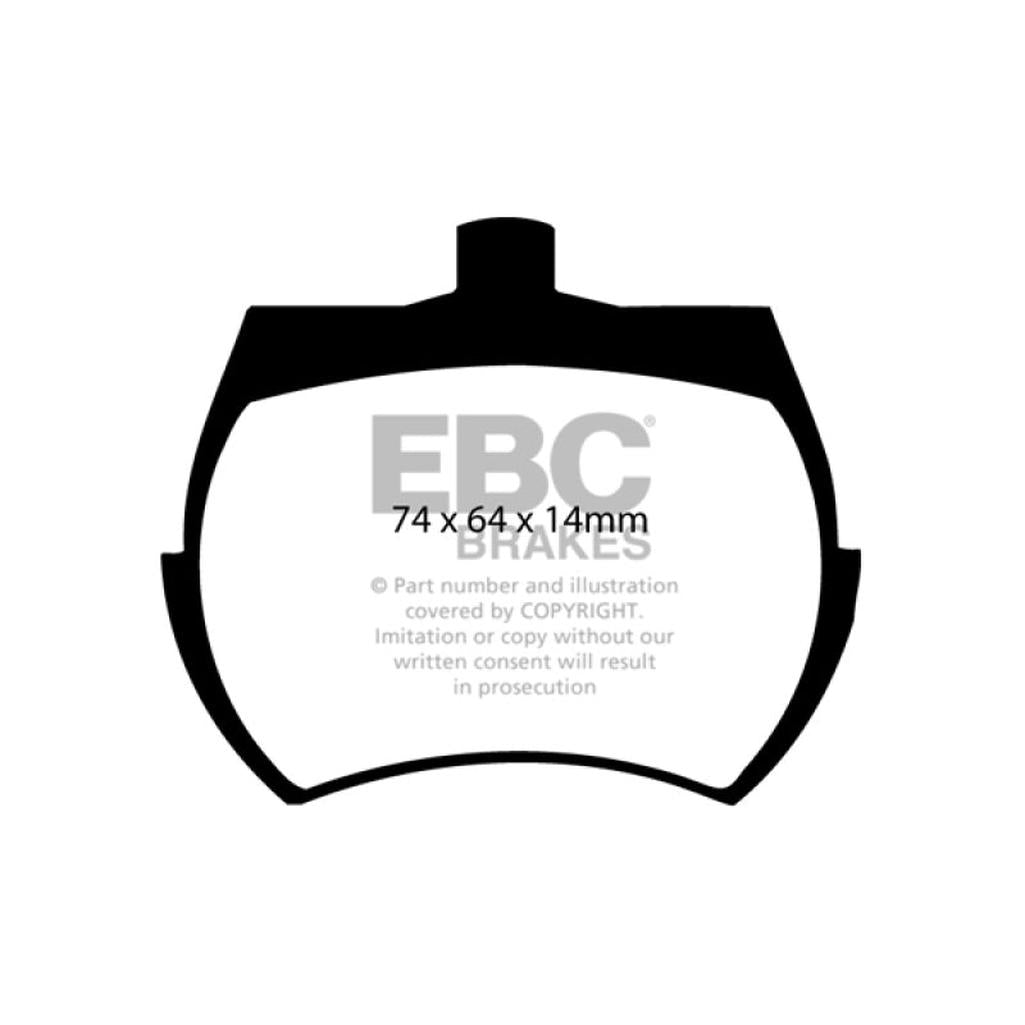EBC Yellowstuff Front Brake Pads for Triumph TR7, Austin Healey Sprite & MG Midget – Part Number DP4127R