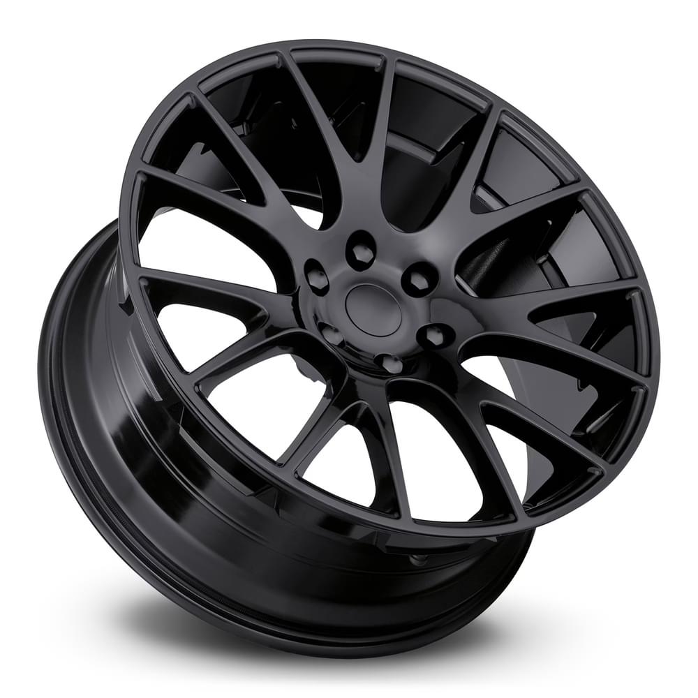 FR 70 – RAM TRUCK HELLCAT REPLICA WHEELS-Gloss Black 22x10 6x5.5 + 25.4 HB 77.8