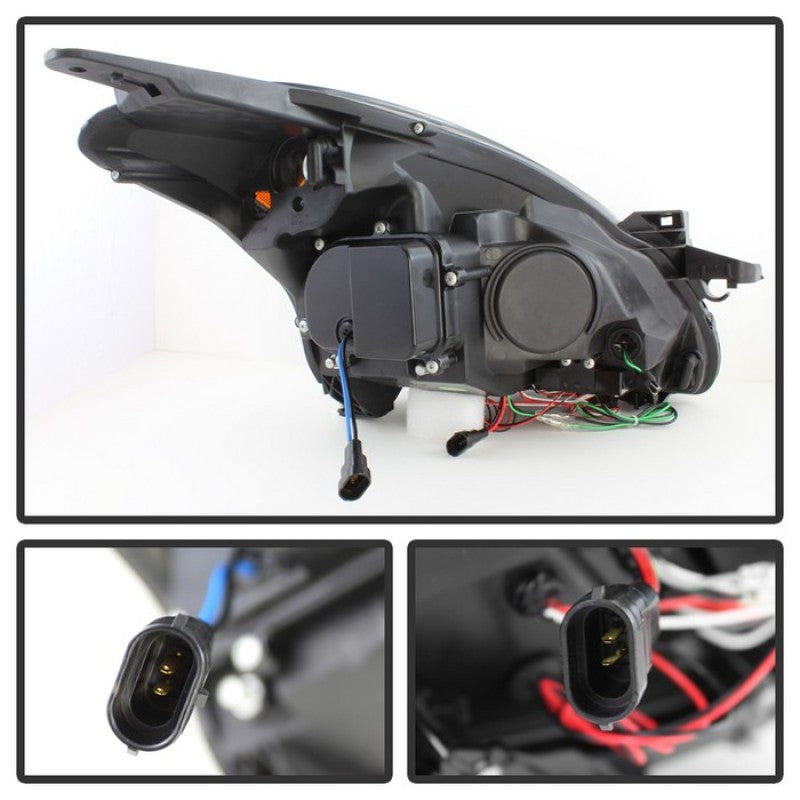 Spyder Nissan Altima 4Dr 10-12 Projector Headlights Light DRL LED Halo Blk PRO-YD-NA104D-LTDRL-BK-SR1 Performance