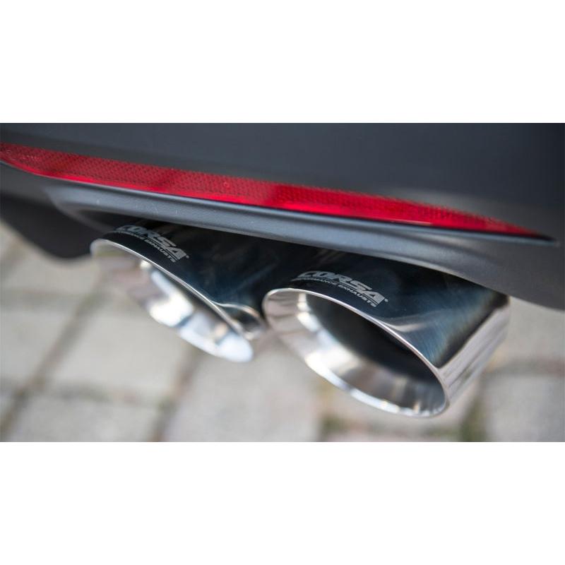 Corsa 2015-2017 Ford Mustang GT 5.0 3in Axle Back Exhaust Polish Quad Tips (Sport)