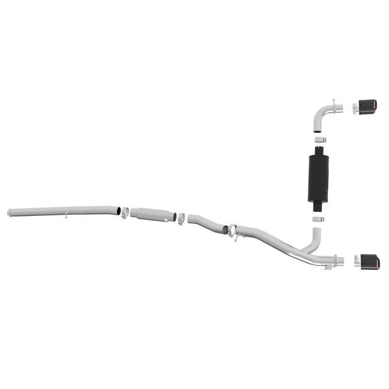 aFe Takeda 3in 304 SS Cat-Back Exhaust System w/ Carbon Fiber Tips 16-18 Ford Focus RS I4-2.3L (t)-SR1 Performance
