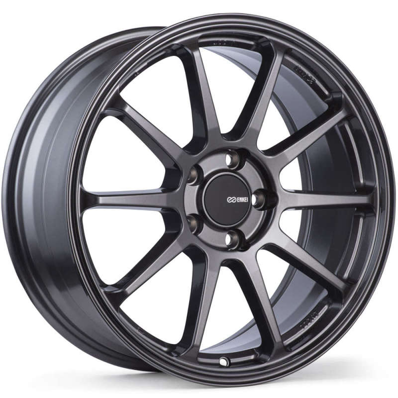 Enkei PX-10 17x7 5x100 45mm Offset 72.6mm Bore Gunmetal Wheel-SR1 Performance
