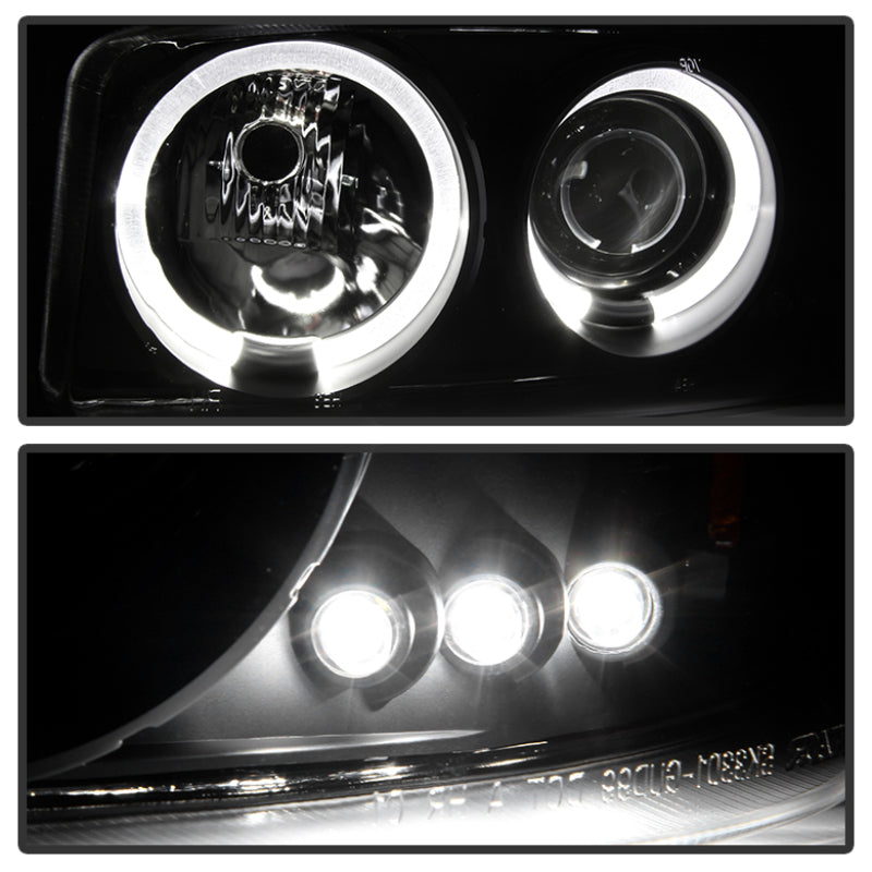 Spyder GMC Sierra 1500/2500/3500 99-06 Projector Headlights LED Halo LED Black PRO-YD-CDE00-HL-BK-SR1 Performance