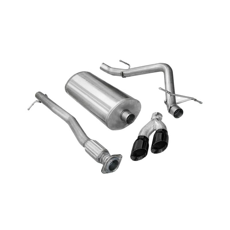 Corsa 2011-2013 GMC Sierra Ext. Cab/Std. Bed 1500 6.2L V8 Black Sport Cat-Back Exhaust