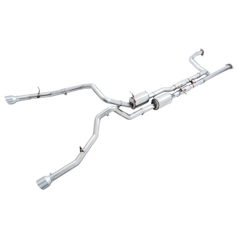 AWE Tuning 2021 RAM 1500 TRX 0FG Cat-Back Exhaust - Chrome Silver Tips