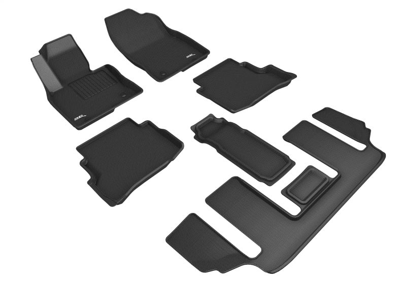 3D Maxpider 20-23 Mazda Cx-9 6-Seat W/O R2 Console Kagu Black R1 R2 R3-SR1 Performance