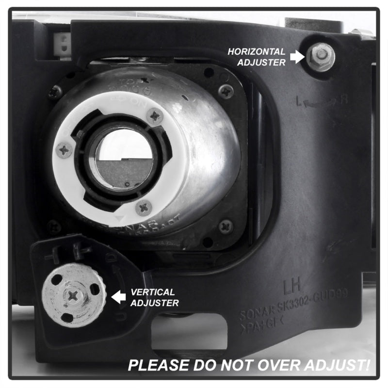 Spyder GMC Sierra 1500/2500/3500 99-06 Projector Headlights LED Halo LED Chrome PRO-YD-CDE00-HL-C-SR1 Performance