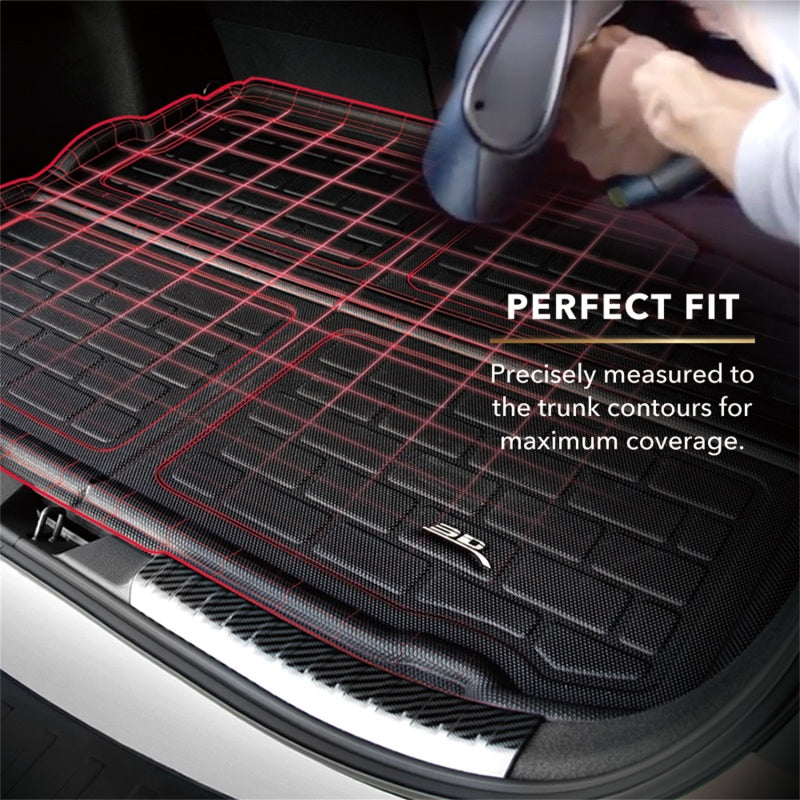 3D MAXpider 2014-2020 Lexus IS Kagu Cargo Liner - Black-SR1 Performance