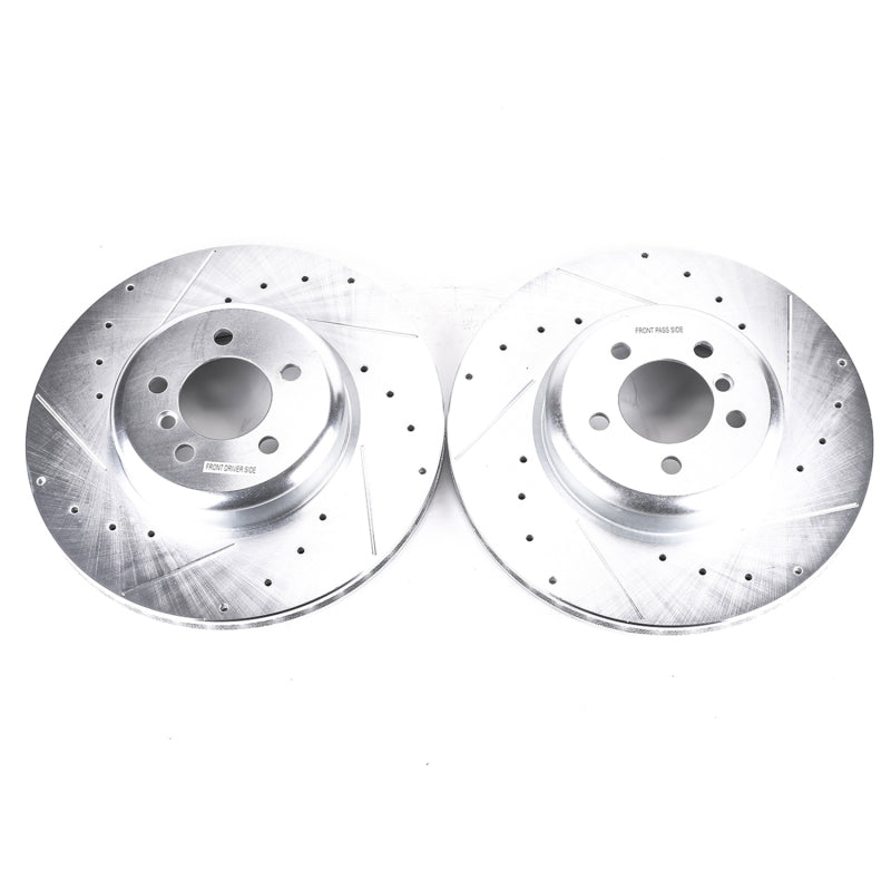 Power Stop 13-15 BMW 335i Front Evolution Drilled & Slotted Rotors - Pair-SR1 Performance