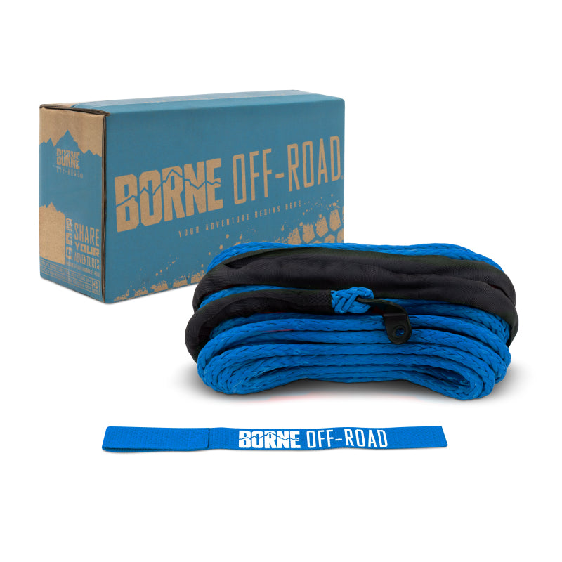 Borne Off-Road Synthetic Rope - 3/8 inch x 85 feet - Blue