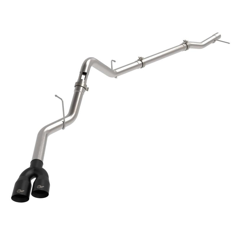 aFe Rebel XD Series 3 IN 304SS DPF-Back 23-24 GM Trucks L6-3.0L (td) LZ0- Dual Black Tip-SR1 Performance