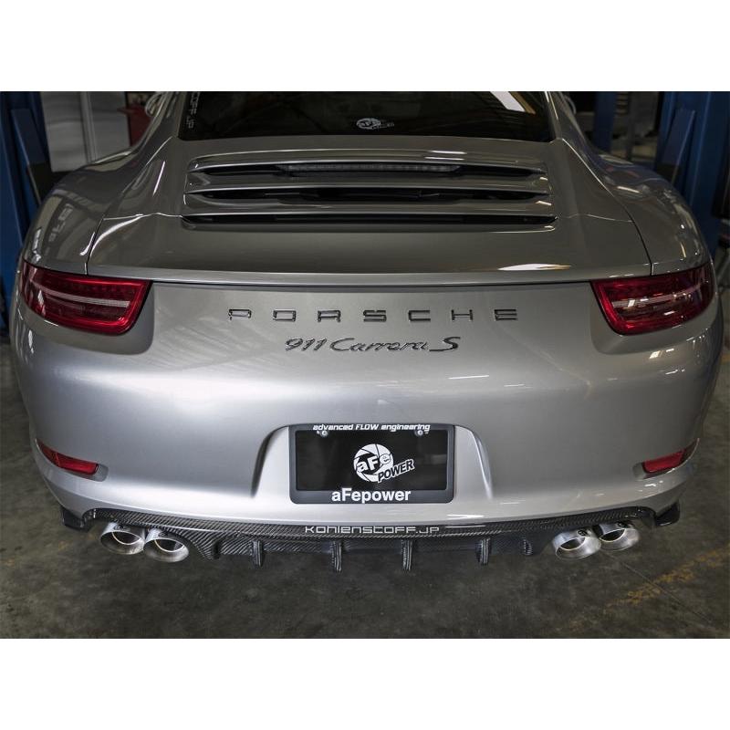 aFe MACH Force-Xp 304 SS OE Exhaust Tips Polished 12-16 Porsche 911 (C2S 991) H6 3.8L-SR1 Performance