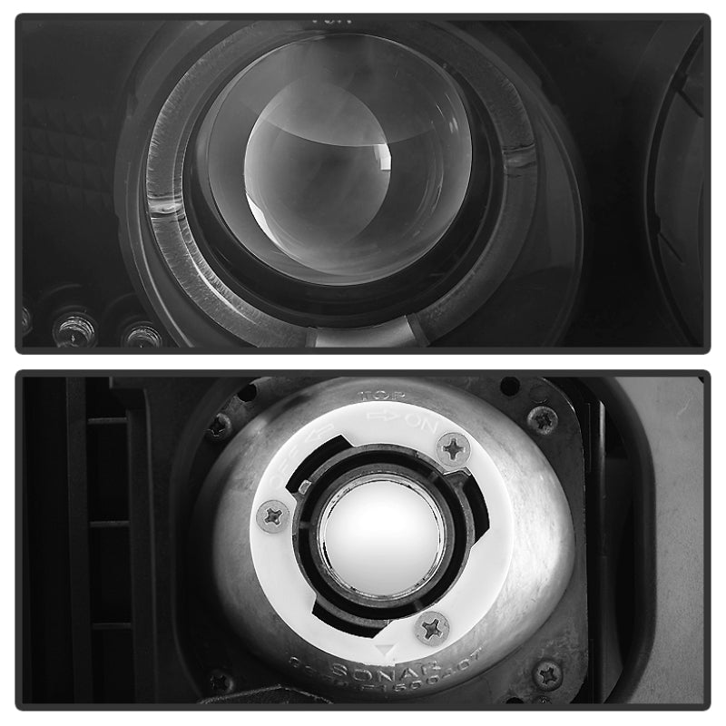 Spyder GMC Sierra 1500/2500/3500 99-06 Projector Headlights LED Halo LED Black PRO-YD-CDE00-HL-BK-SR1 Performance