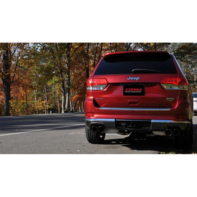 Corsa 2014-2021 Jeep Grand Cherokee 3.6L V6 Black Sport Cat-Back Exhaust-SR1 Performance