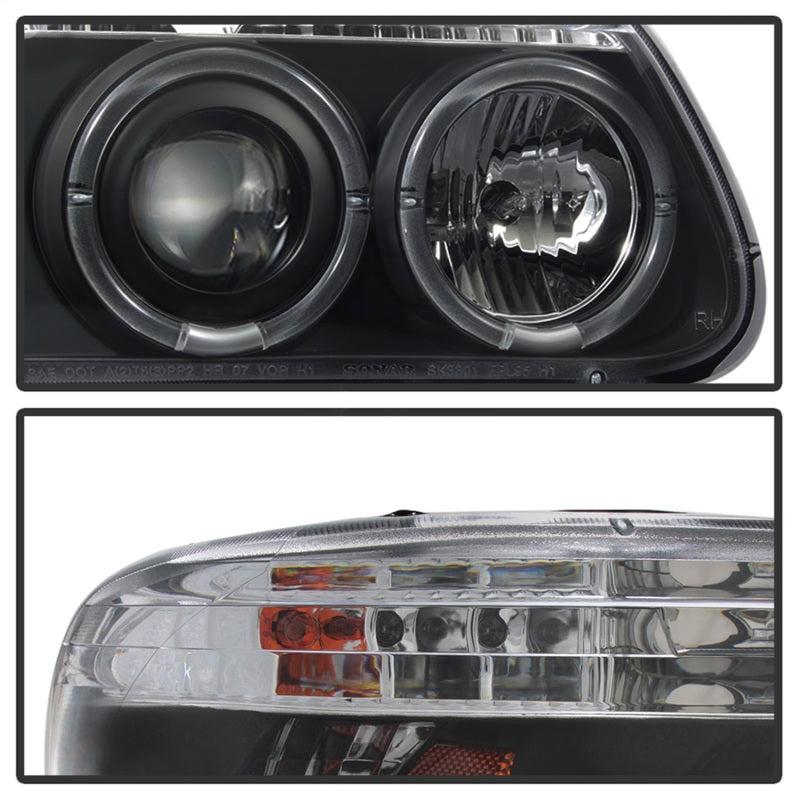 Spyder Ford Explorer 95-01 1PC Projector Headlights LED Halo Blk PRO-YD-FEXP95-HL-1PC-BK-SR1 Performance