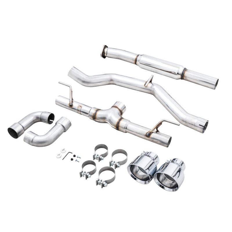 AWE Subaru BRZ/ Toyota GR86/ Toyota 86 Track Edition Cat-Back Exhaust- Chrome Silver Tips