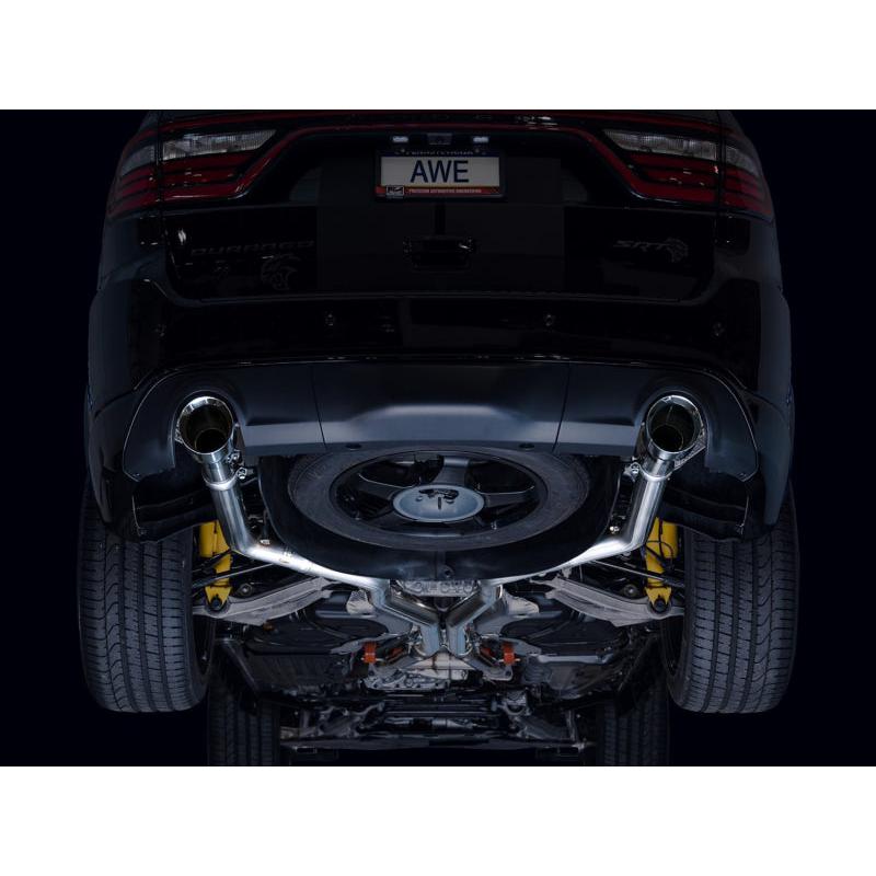 AWE Tuning 18-23 Dodge Durango SRT & Hellcat Track Edition Exhaust - Chrome Silver Tips