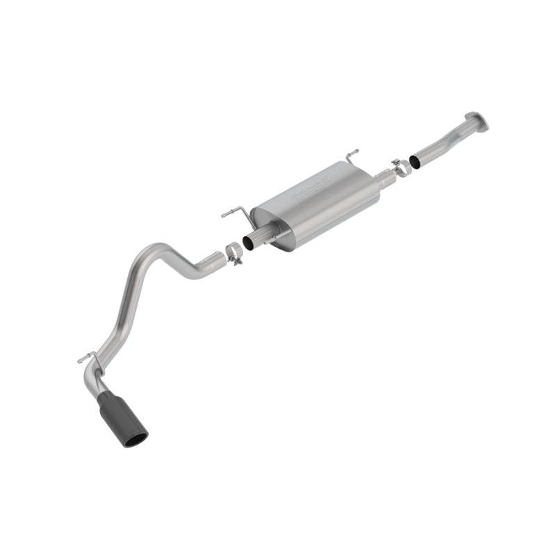 Borla 16-18 Toyota Tacoma 3.5L AT 4DR CC Short Bed S-Type SS Catback Exhaust - Black Chrome Tip