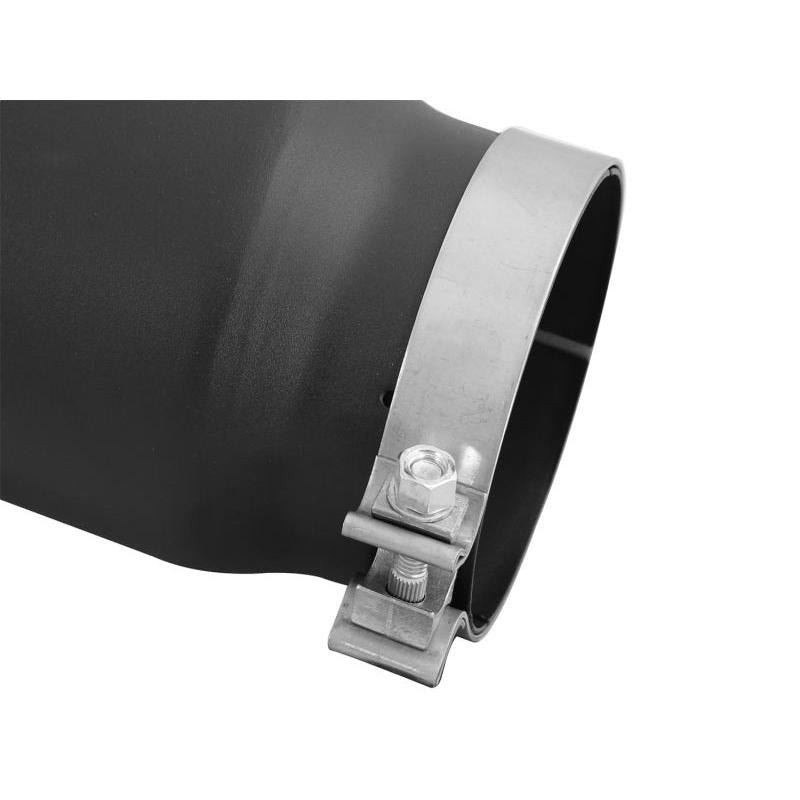 aFe Diesel Exhaust Tip Bolt On Black 5in Inlet x 6in Outlet x 12in Long-SR1 Performance