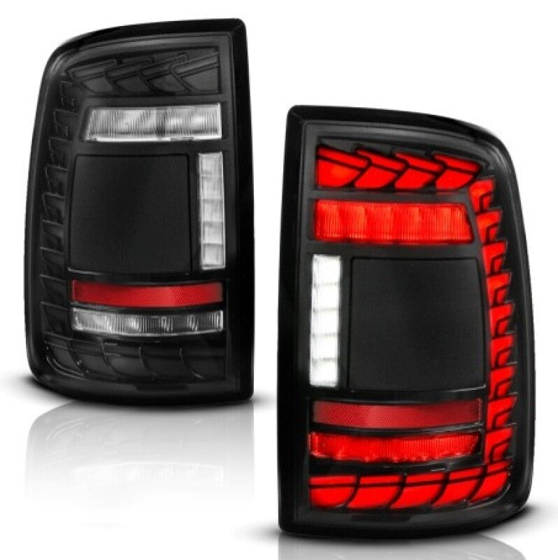 ANZO 19-24 RAM 2500/3500 Full LED Tail Lights SeqSig Black Pair - Part #311482A