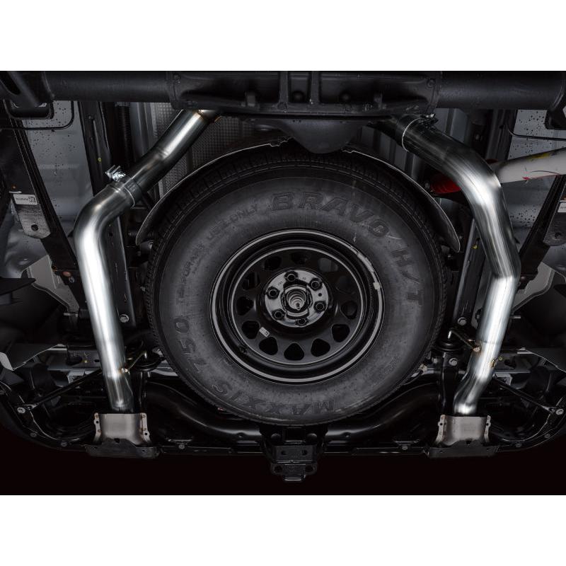 AWE 4th Gen GM 1500 6.2L Catback Split Rear Exit (w/ Bumper Cutouts) - OE Tips